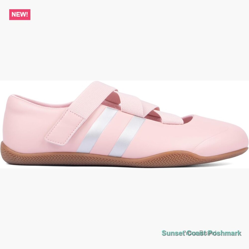 Faux Leather Mary Jane Sneakers Slip On Ballet Flats Comfortable